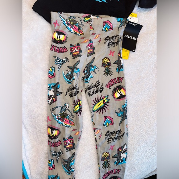 NWT Hurley Toddler Pj Set - Picture 4 of 5